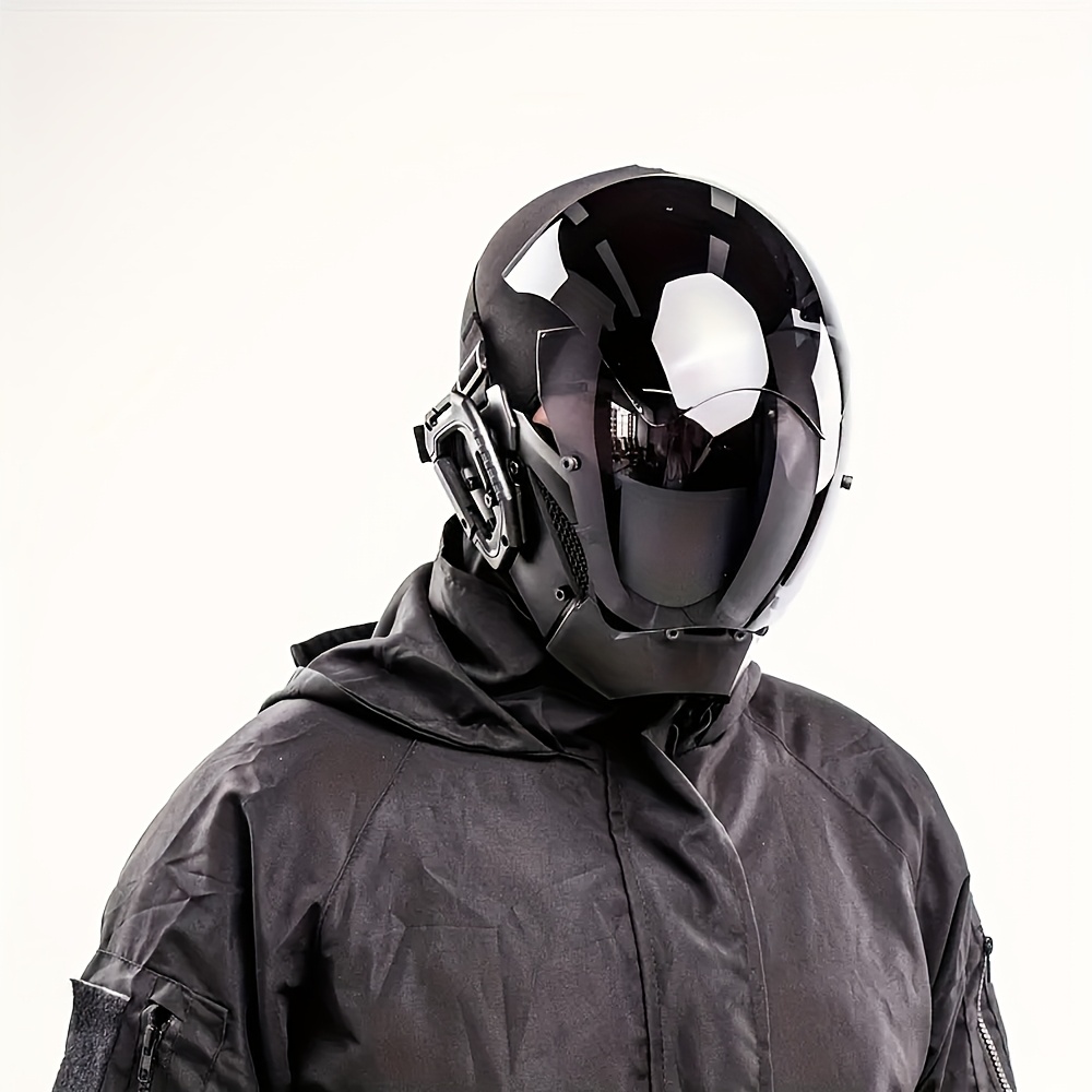 Black Cyberpunk Mask for Cosplay and Halloween